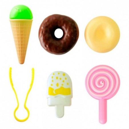 Kit Comidinha Doces De 6 peças Brinquedo - Feira Da Madrugada SP