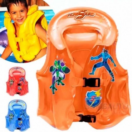 Colete Inflável Hero Squad Piscina Praia Infantil 40x45cm - Compre Agora!
