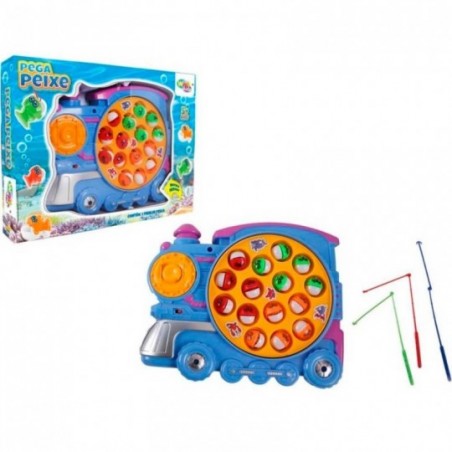 Pega Peixe Pesca Trenzinho Com Som Divertido À Pilha - Compre Agora!