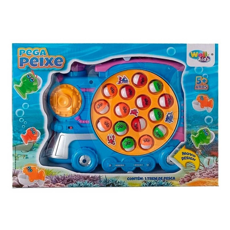 Pega Peixe Pesca Trenzinho Com Som Divertido À Pilha - Compre Agora!