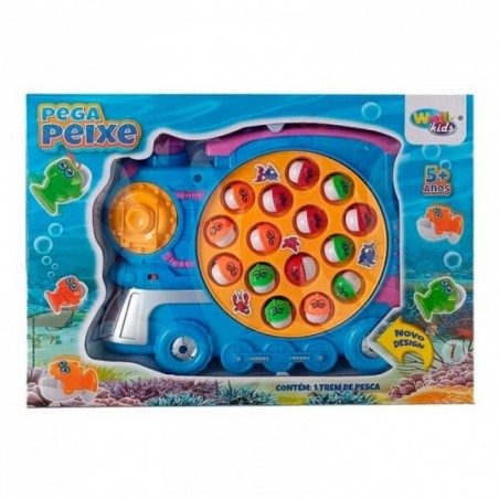 Pega Peixe Pesca Trenzinho Com Som Divertido À Pilha - Compre Agora!