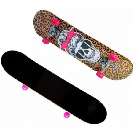 Skate Feminino Infantil Caveira E Oncinha Xtreme - Compre Agora!
