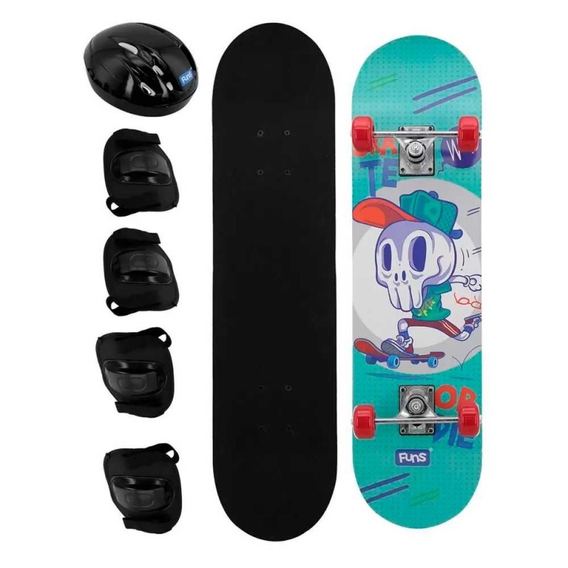 Skate Juvenil Infantil Com Acessórios 50Kg Xtreme - Feira Da Madrugada SP