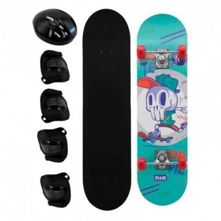 Skate Juvenil Infantil Com Acessórios 50Kg Xtreme - Feira Da Madrugada SP