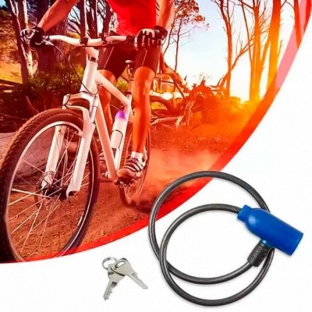Trava Para Bicicleta Com Duas Chaves 65cm Múltiplas Funções - Compre Agora!