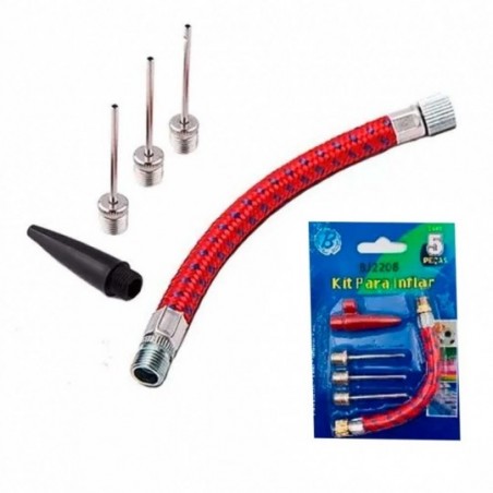 Kit Para Inflar Encher Bola Pneu Piscina Com 5 Peças - Compra Agora!