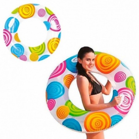 Boia Circular Fashion Inflável De 90 cm Com Alça- Feira Da Madrugada SP