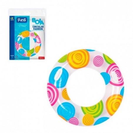 Boia Circular Fashion Inflável De 90 cm Com Alça- Feira Da Madrugada SP