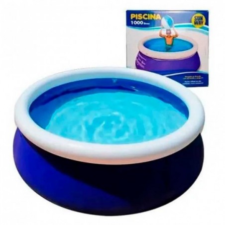 Piscina Redonda Inflável 1000 Litros Sun Way - Feira Da Madrugada SP