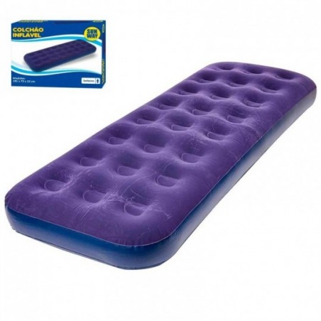 Colchão Inflável De Solteiro Sun Way 191x73x22cm - Feira Da Madrugada SP
