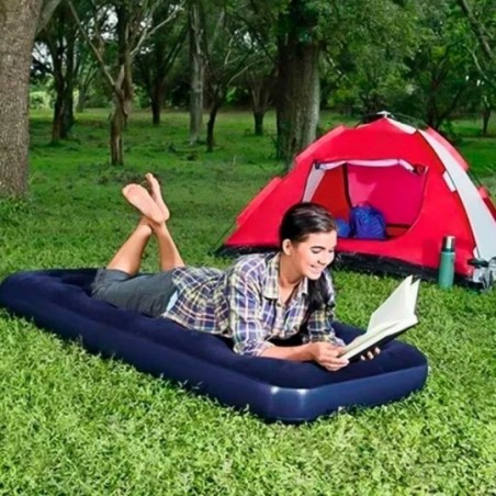 Colchão Inflável De Solteiro Sun Way 191x73x22cm - Feira Da Madrugada SP