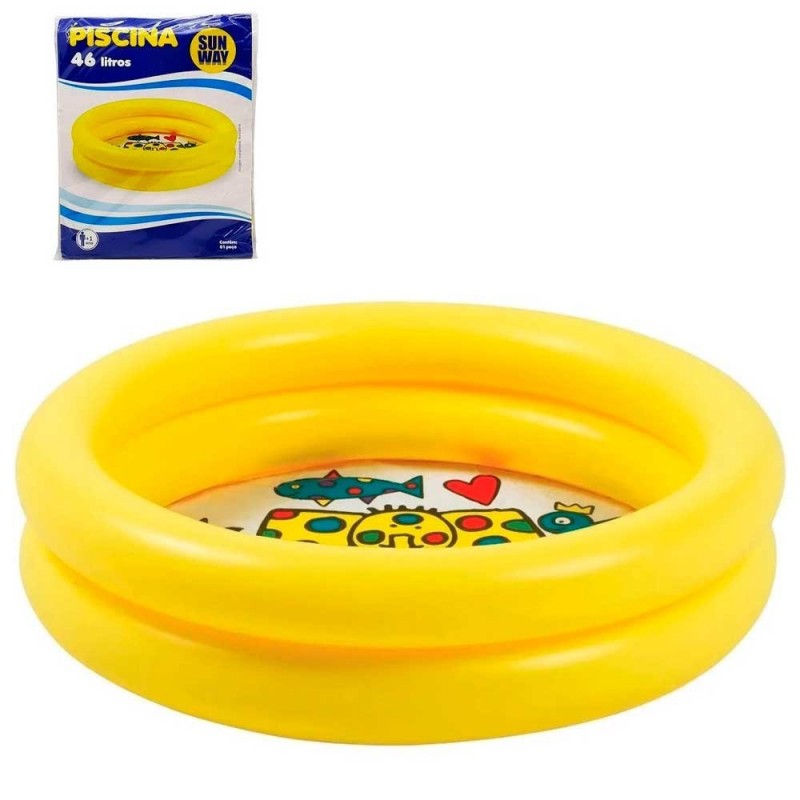 Piscina Inflável Anéis 46 Litros Infantil Sun Way - Feira Da Madruagada SP