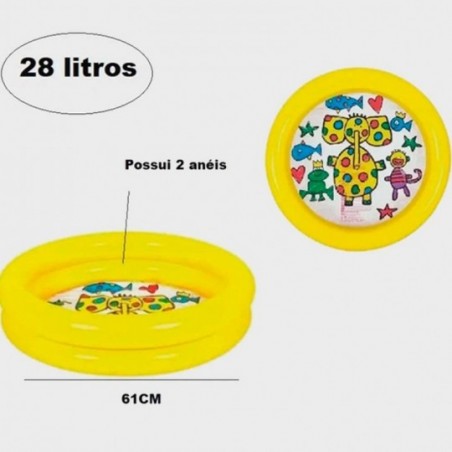 Piscina Inflável 28 Litros Infantil Sun Way - Feira Da Madrugada SP