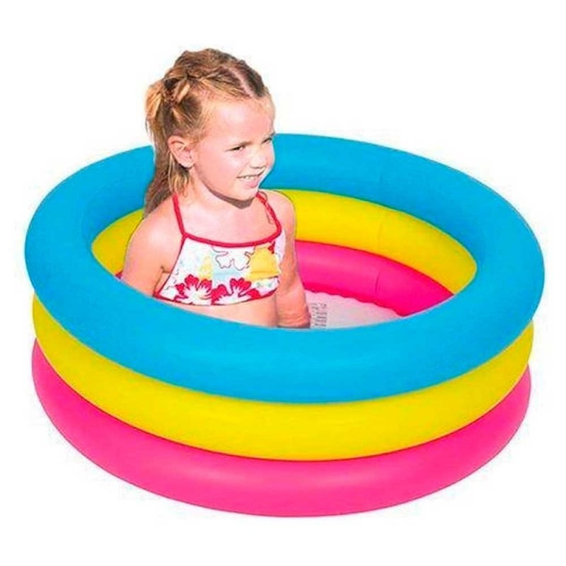 Piscina Inflável 90 Litros 3 Anéis Infantil Sun Way - Feira Da Madrugada SP