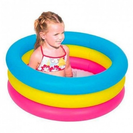 Piscina Inflável 90 Litros 3 Anéis Infantil Sun Way - Feira Da Madrugada SP