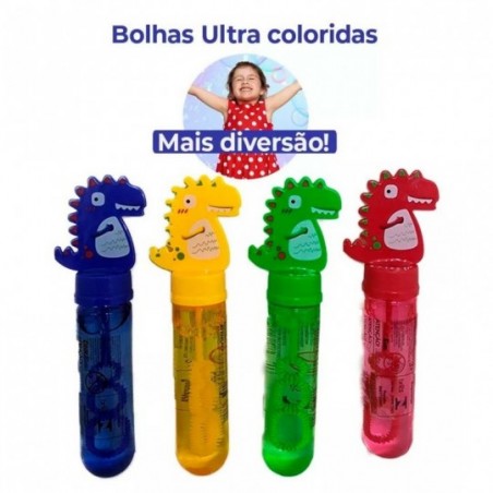 Bolha De Sabão Bastão Dinossauro 14cm Infantil - Feira Da Madrugada SP