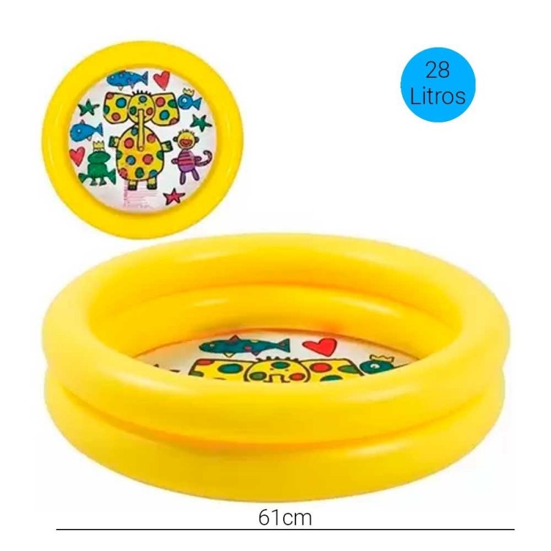 Piscina Inflável 28 Litros Infantil Sun Way - Feira Da Madrugada SP