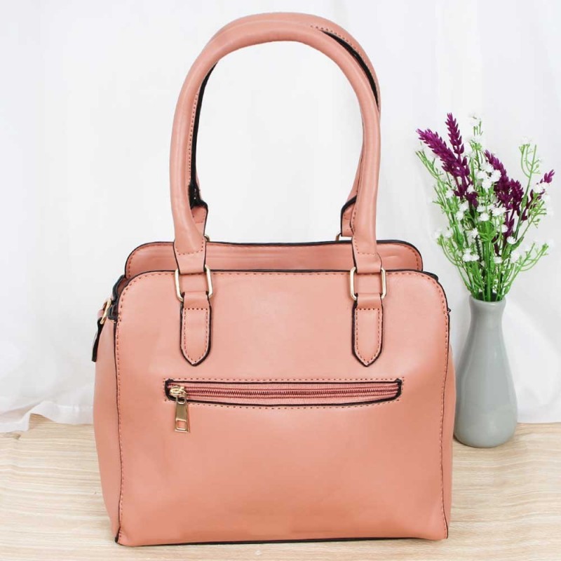 Bolsa Feminina De Ombro Lisa Com Detalhe De Zíper - Compre Agora!