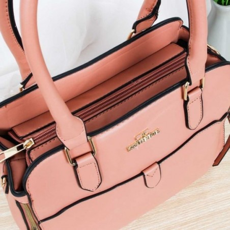 Bolsa Feminina De Ombro Lisa Com Detalhe De Zíper - Compre Agora!