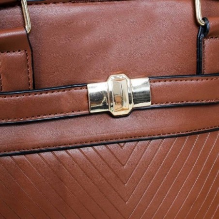 Bolsa De Ombro Feminina Com Detalhes Em Alto Relevo - Compre Agora!