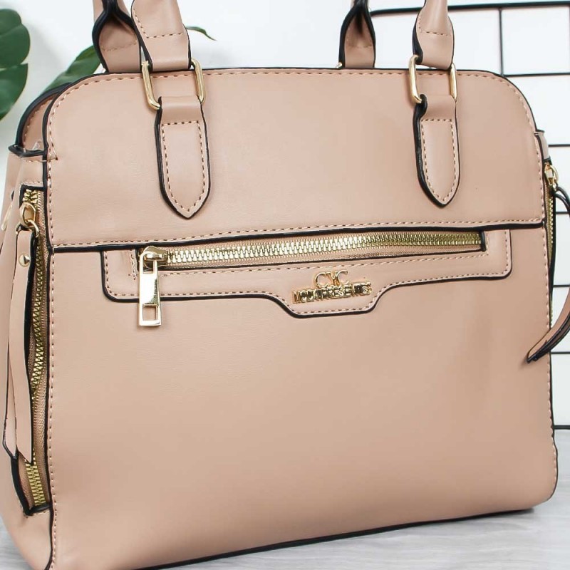 Bolsa Feminina De Ombro Estruturada Com Detalhe Em Zíper - Compre Agora!