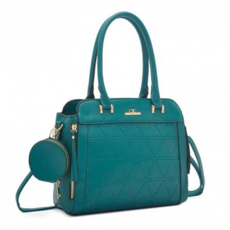 Bolsa Feminina De Ombro Luxo Detalhe Em Alto Relevo - Compre Agora!
