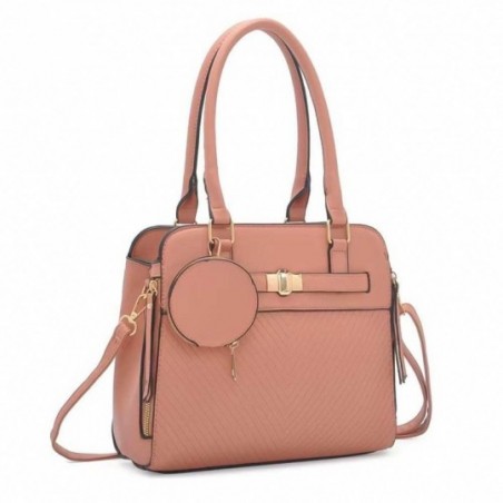 Bolsa De Ombro Feminina Com Detalhes Em Alto Relevo - Compre Agora!