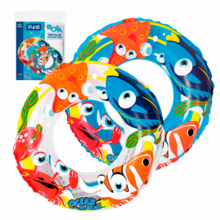 Boia Circular Colorida Oceano Funs 50 CM - Feira Da Madrugada SP
