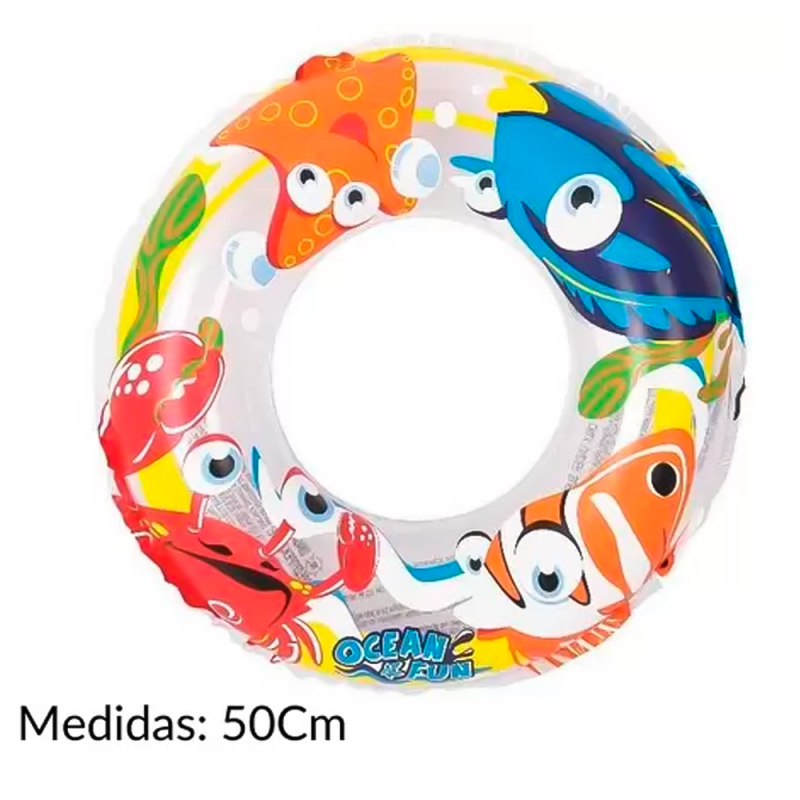 Boia Circular Colorida Oceano Funs 50 CM - Feira Da Madrugada SP