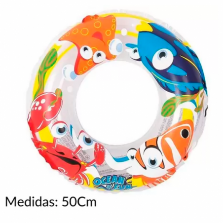 Boia Circular Colorida Oceano Funs 50 CM - Feira Da Madrugada SP