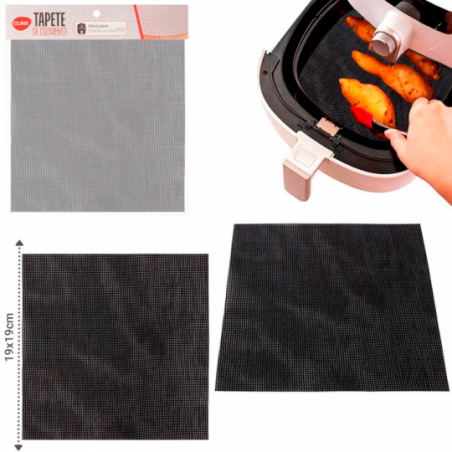 Forro Tapete Para Air Fryer Quadrado Fibra de Vidro 19 Cm - Compre Agora!