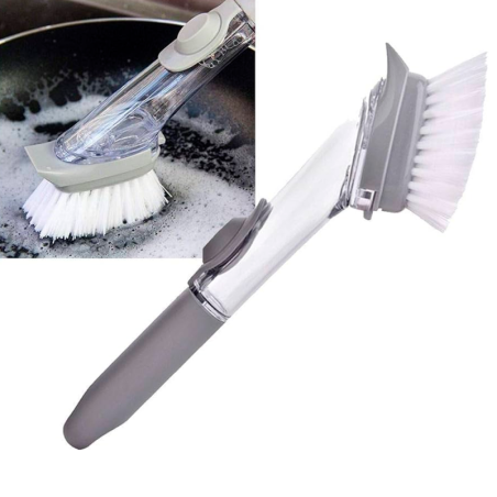 Escova De Limpeza 2 Em 1 Com Dispenser Para Louças - Compre Agora!