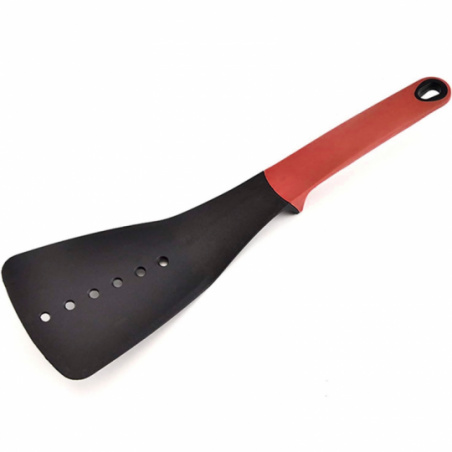 Espátula De Nylon Vazada Grande Com Apoio 31cm - Feira Da Madrugada SP