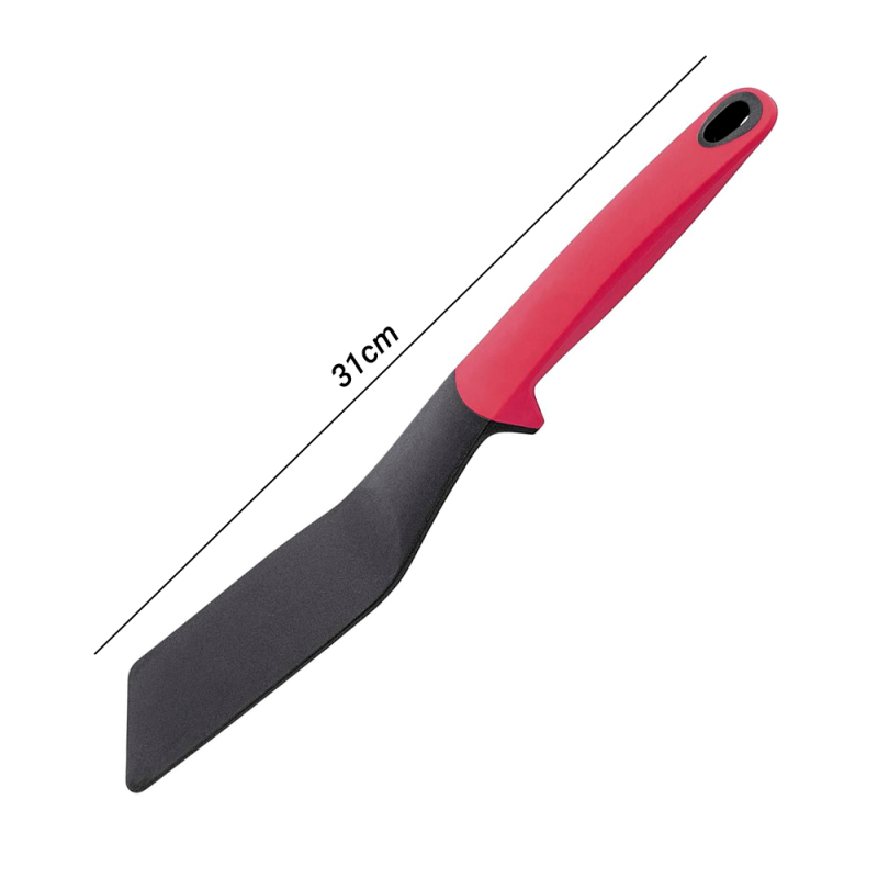 Espátula De Nylon Lisa Multiuso Vermelha 31cm - Feira Da Madrugada SP