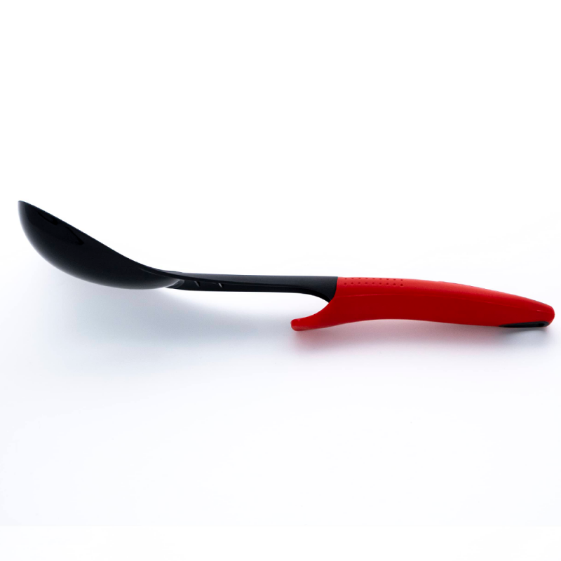 Colher De Arroz Em Nylon Vermelho 31x07cm - Feira Da Madrugada SP
