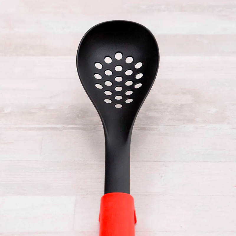 Escumadeira De Nylon Perfurada Cozinha Com Apoio 31cm - Compre Agora!