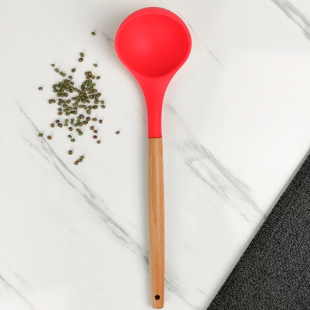 Concha Multiuso De Silicone Cabo De Madeira 31cm - Compre Agora!