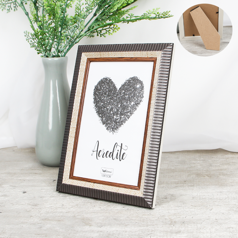Porta Retrato Moldura Faixa Decorativa Para Fotos 10x15cm - Compre Agora!