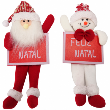 Enfeite De Pendurar Quadro Feliz Natal Papai Noel - Feira Da Madrugada SP