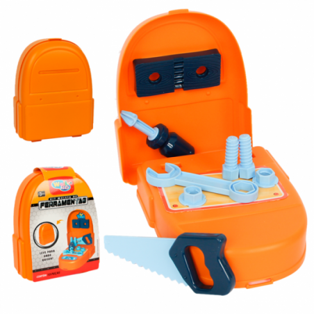 Kit Maleta De Ferramentas 10 Peças Brinquedo - Feira Da Madrugada SP