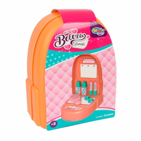 Kit Beleza Glamour 11 peças Brinquedo - Feira Da Madrugada SP