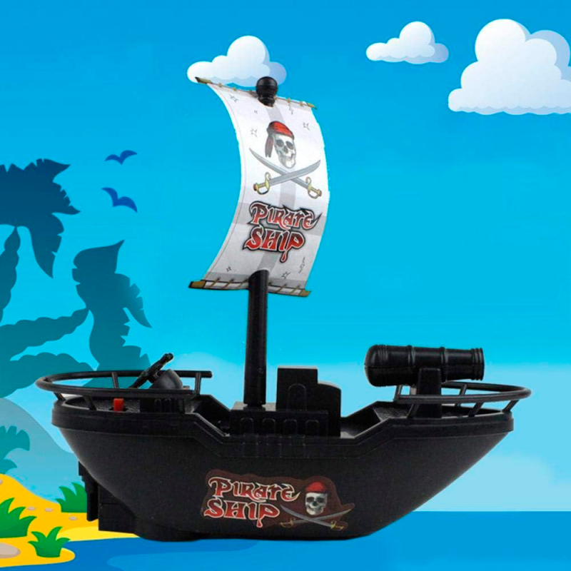 Barco Pirata Com Motor Pirate Ship Brinquedo - Feira Da Madrugada SP