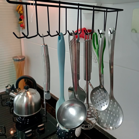 Suporte Organizador Aramado Para 12 Xícaras Preto - Feira Da Madrugada SP