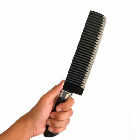 Faca Cutelo 8" De Inox Cabo De Plástico Tubarão - Feira Da Madrugada SP