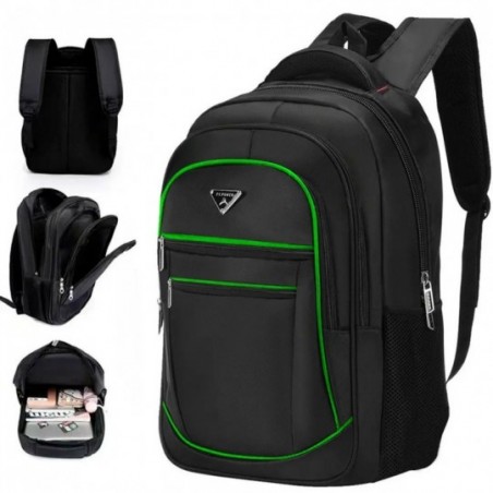 Mochila Masculina Impermeável Porta Notebook Alça Reforçada - Feira Da Madrugada