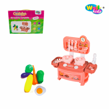 Kit Cozinha Tudo Em UM 28 Peças Brinquedo - Feira da Madrugada SP