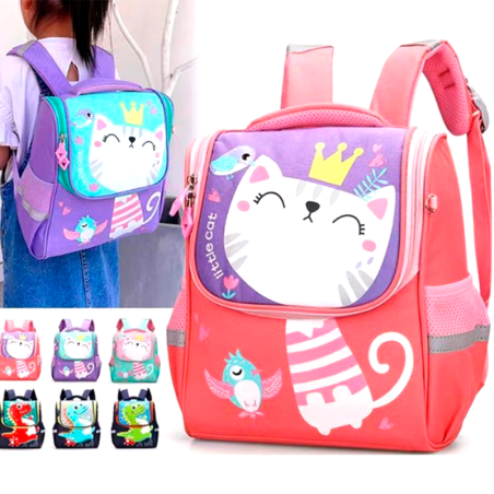 Mochila Pequena Escolar Infantil Diversas Estampas - Feira Da Madrugada SP