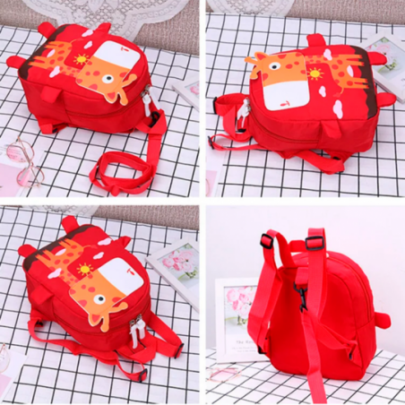 Mochila Pequena Infantil Estampa Girafa Alto Relevo - Feira Da Madrugada SP