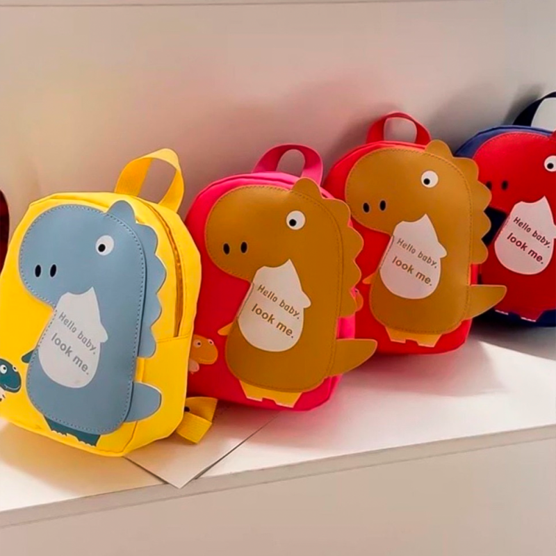 Mochila Escolar Pequena Infantil Estampa Dinossauro - Feira Da Madrugada SP