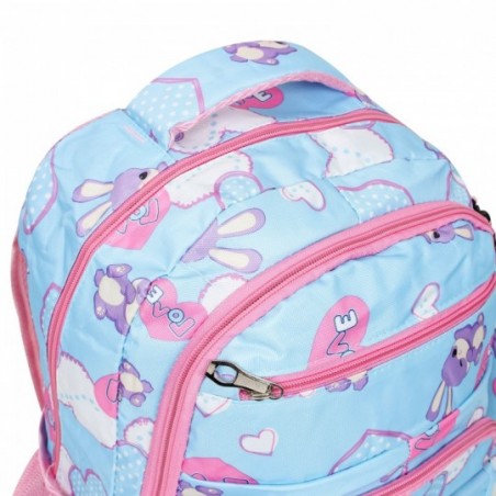 Kit Mochila Feminina + Estojo Com Estampa De Coelho - Feira Da Madrugada SP
